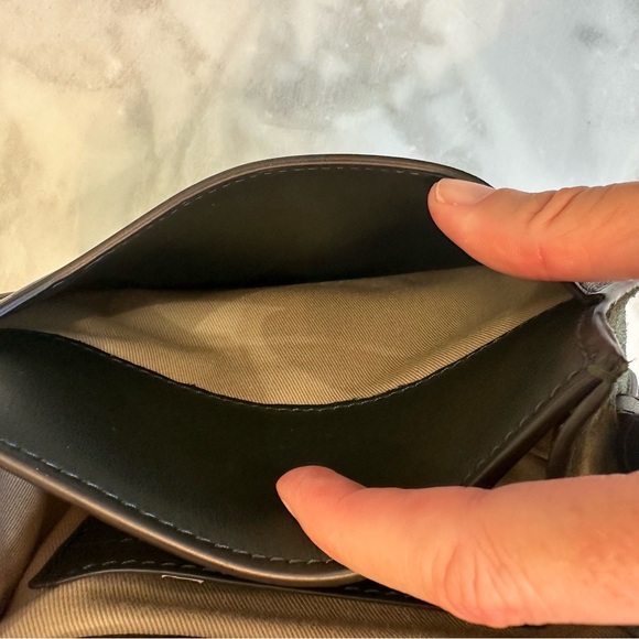 Chloe Marcie Small Saddle Suede Bag in Night Forest Green - Picture 8 of 13